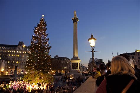 london trafalgar square christmas tree